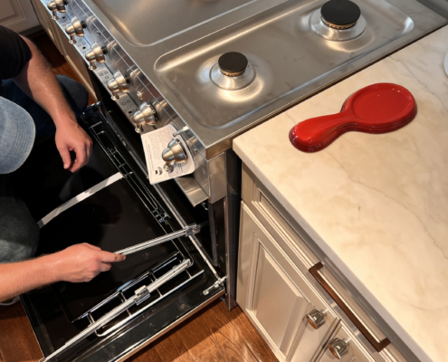 Luxury Tyson kitchen renovation with La Cornue range