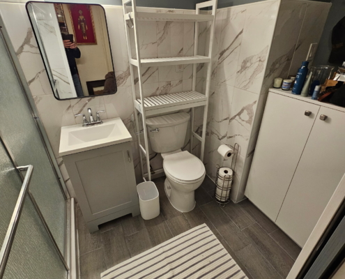 Fully renovated bathroom