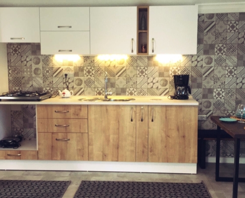 New building constructed from scratch, interior and exterior