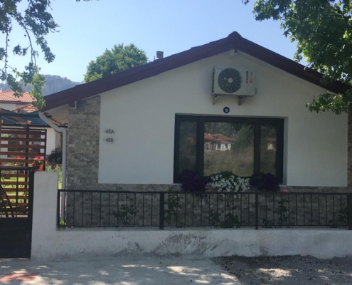 New building constructed from scratch, interior and exterior