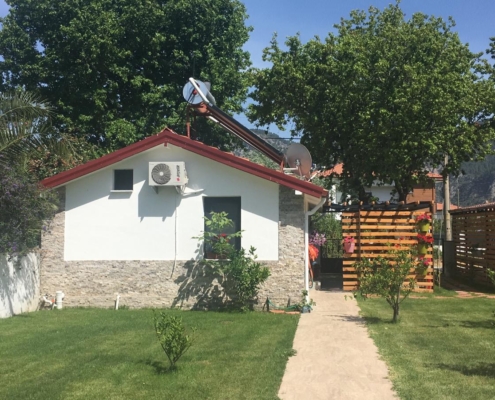 New building constructed from scratch, interior and exterior