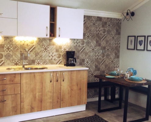 New building constructed from scratch, interior and exterior