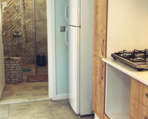 New building constructed from scratch, interior and exterior